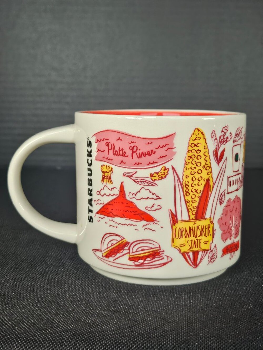 Nebraska Starbucks Been There Series Ceramic Coffee Mug 14 Ounce - Picture 2 of 8